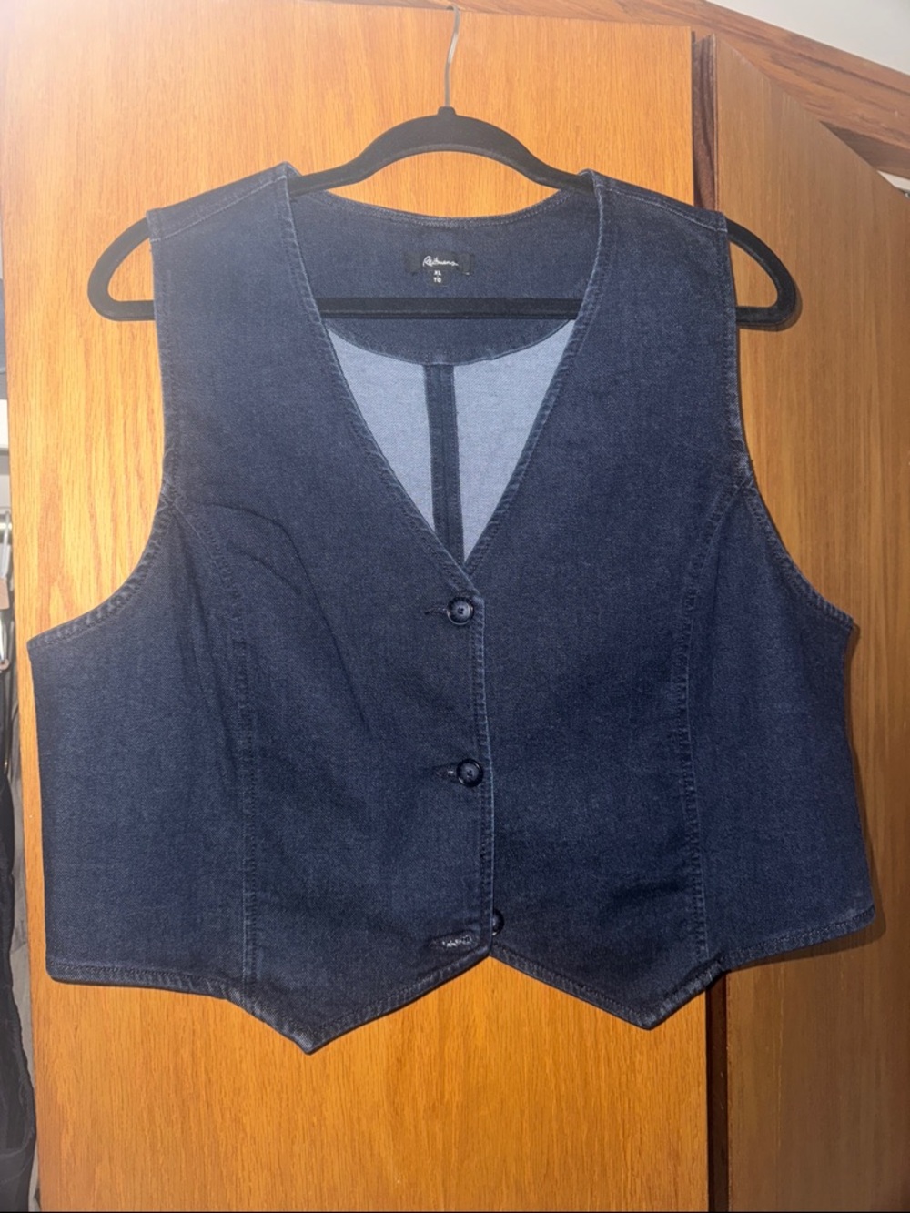 Reitmans Dark Blue Denim Vest